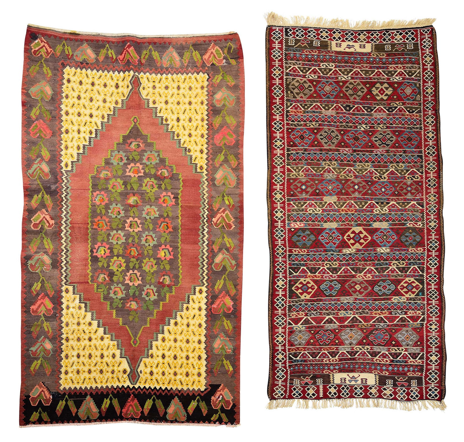 Two Kilims, Bessarabian and Hall Rug (1 of 10)