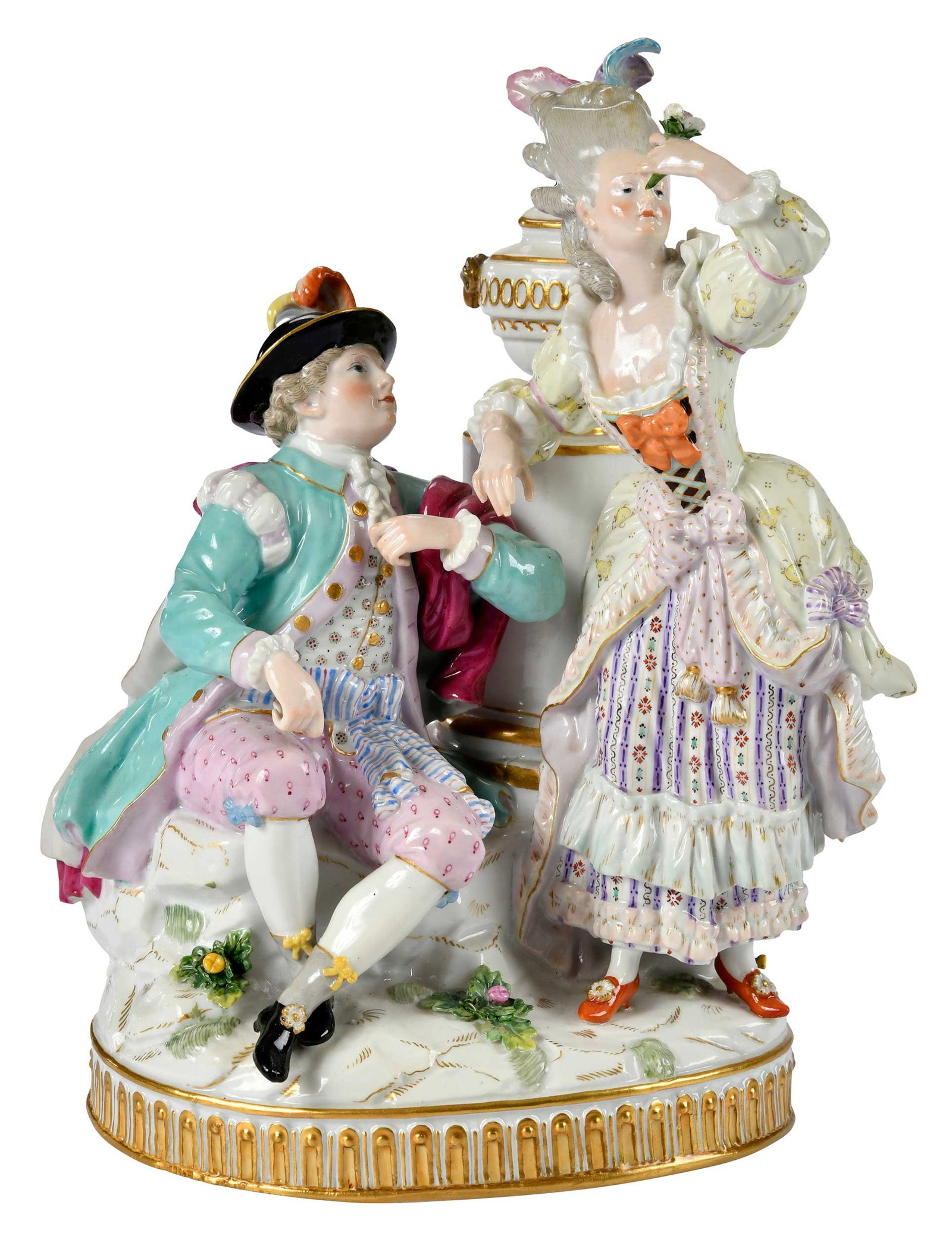 Meissen Porcelain Figural Group, Schwedische Hofgruppe (1 of 10)