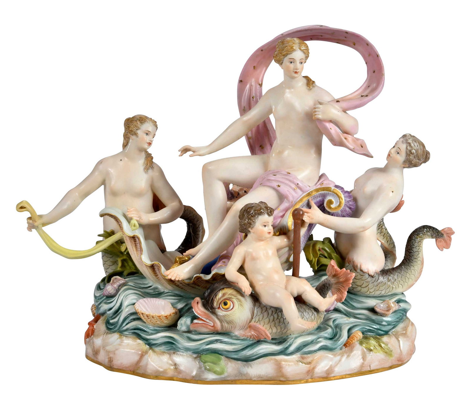 Meissen Porcelain Figural Group, Allegory of Water (1 of 12)
