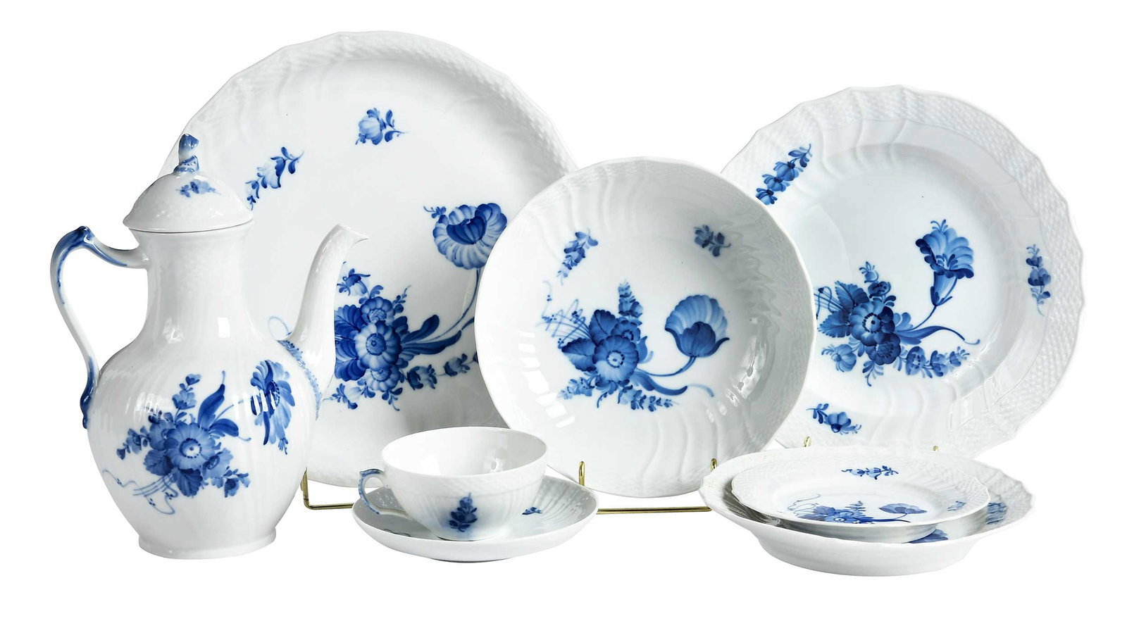 23 Piece Royal Copenhagen Blue Flower Porcelain Partial Service (1 of 9)