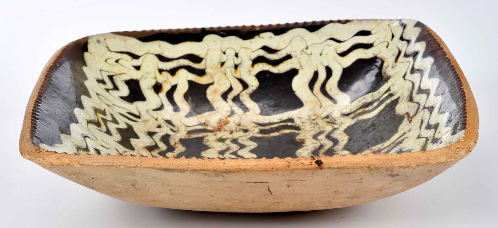English Rectangular Slipware Dish - 3