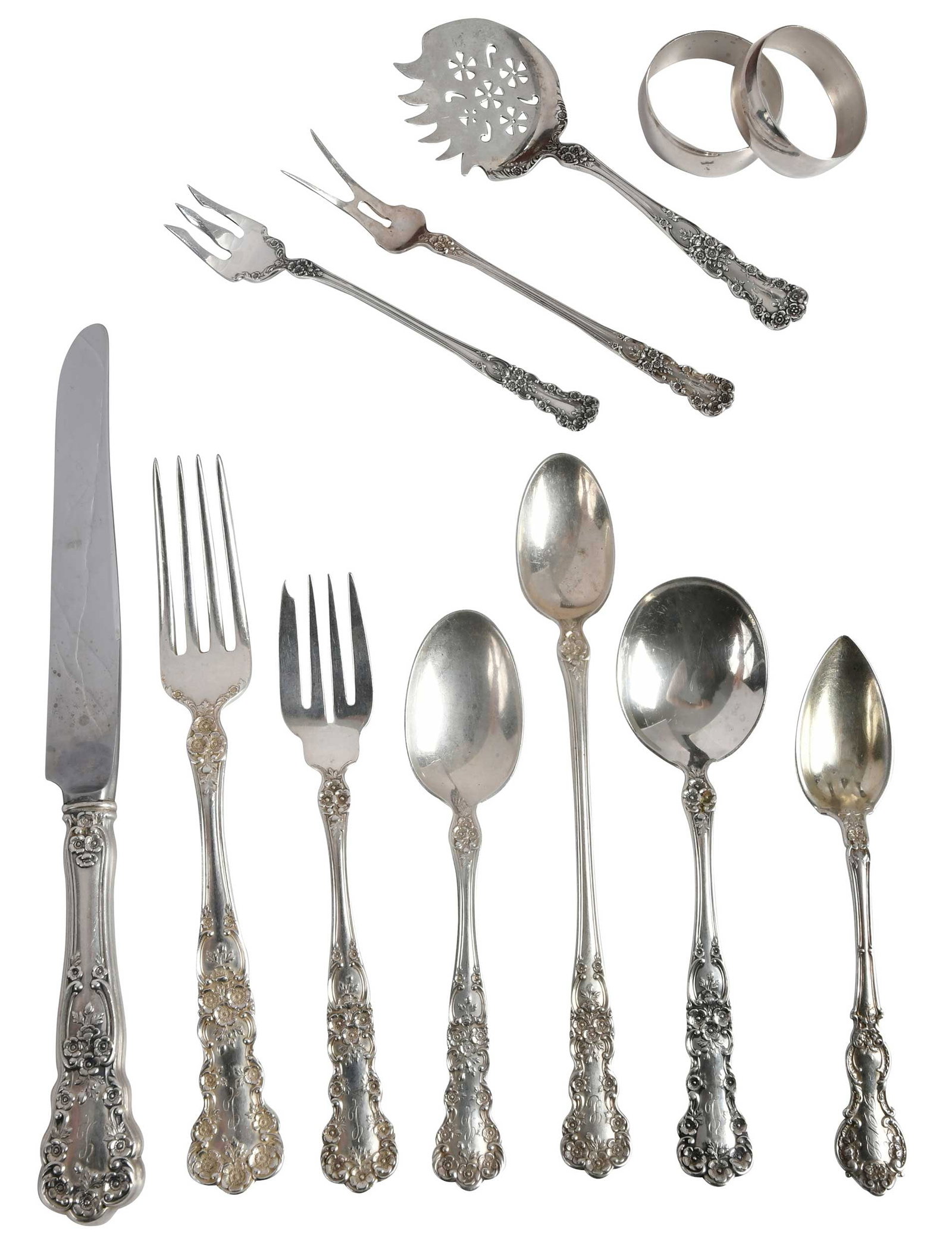 Gorham Buttercup Sterling Flatware, 129 Pieces (1 of 5)