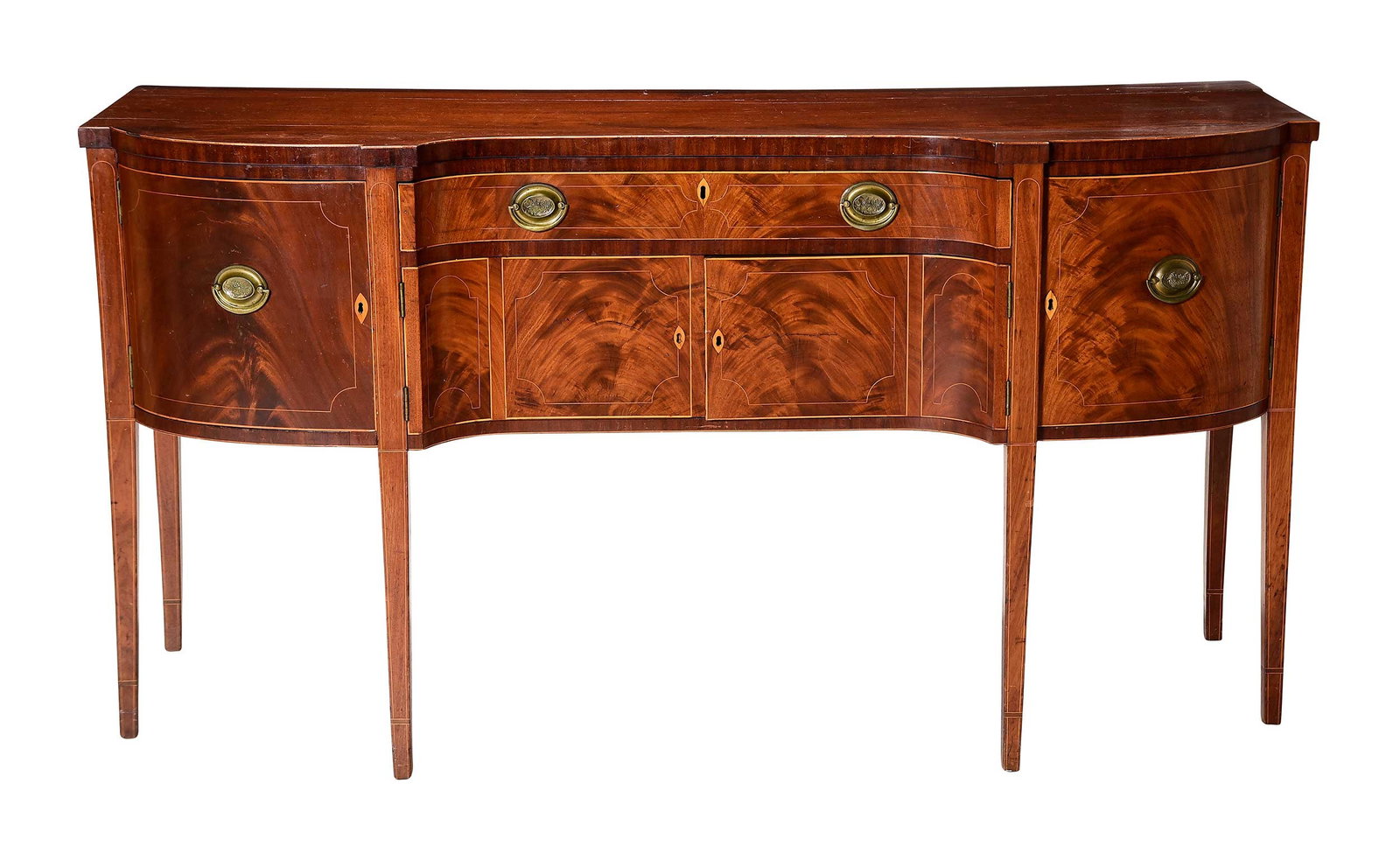 Delaware Attributed Federal Inlaid and Figured Mahogany Sideboard (1 of 20)