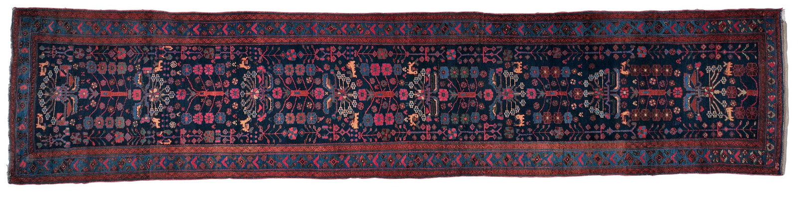 Persian Runner, Tree of Life Motif with Quadrupeds (1 of 9)