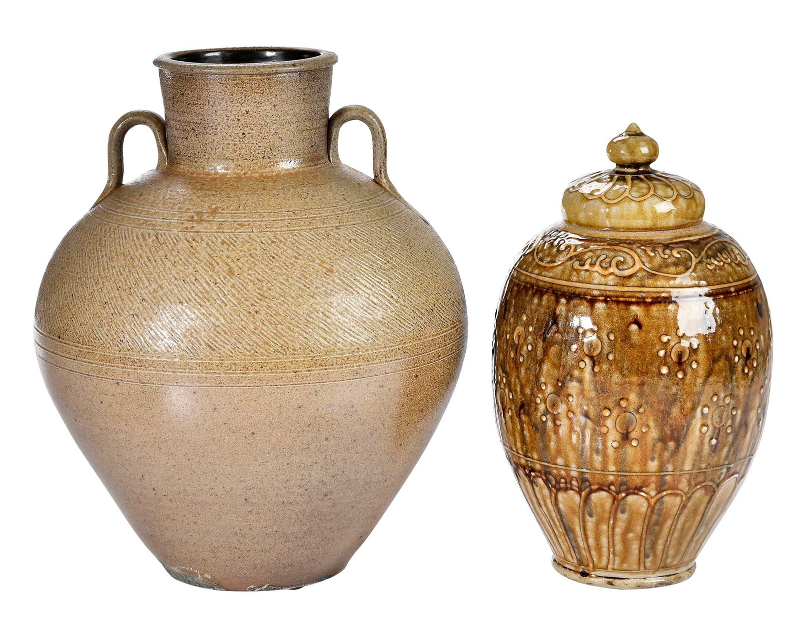 Two Pieces of Contemporary Seagrove Area North Carolina Decorated Pottery (1 of 12)
