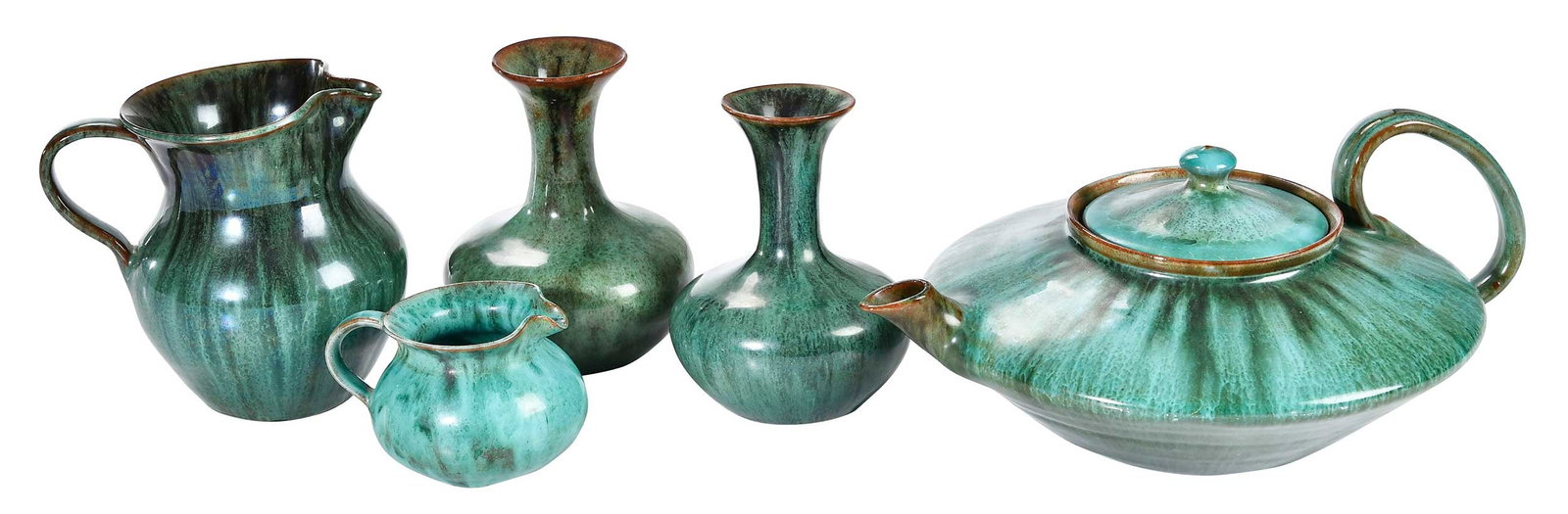 Five Pieces of J.B. Cole Attributed North Carolina Pottery (1 of 7)