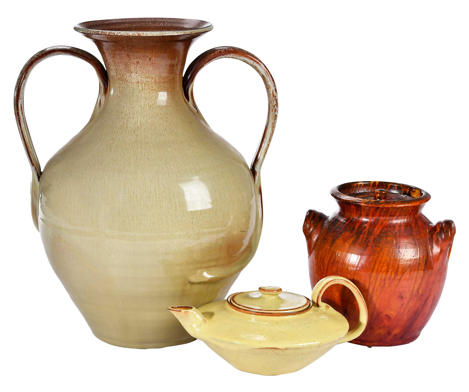 Three Pieces of J.B. Cole Pottery Attributed North Carolina Pottery (1 of 7)