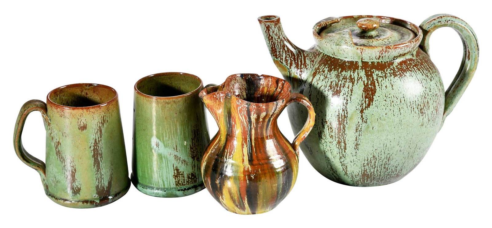 Four Pieces of A.R. Cole North Carolina Pottery (1 of 5)