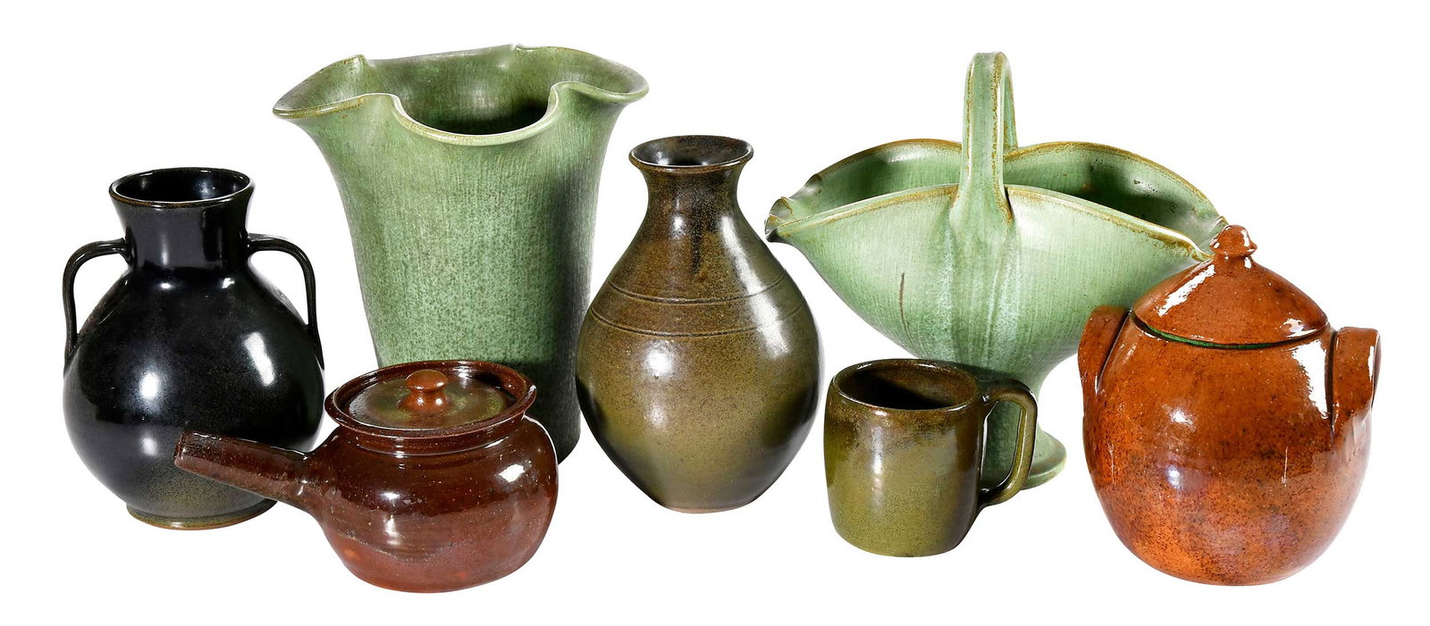 Seven Pieces of Miscellaneous North Carolina Pottery (1 of 7)