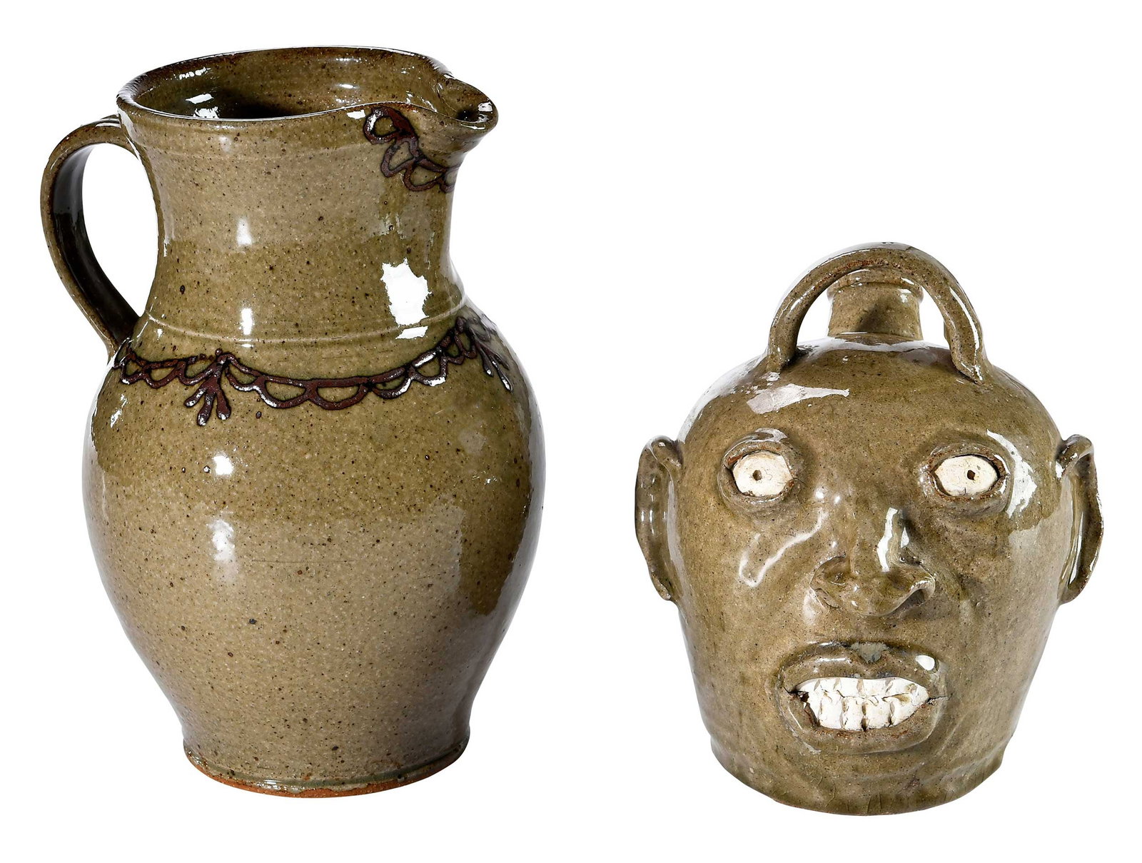Two Pieces of Contemporary Edgefield South Carolina Style Pottery (1 of 8)