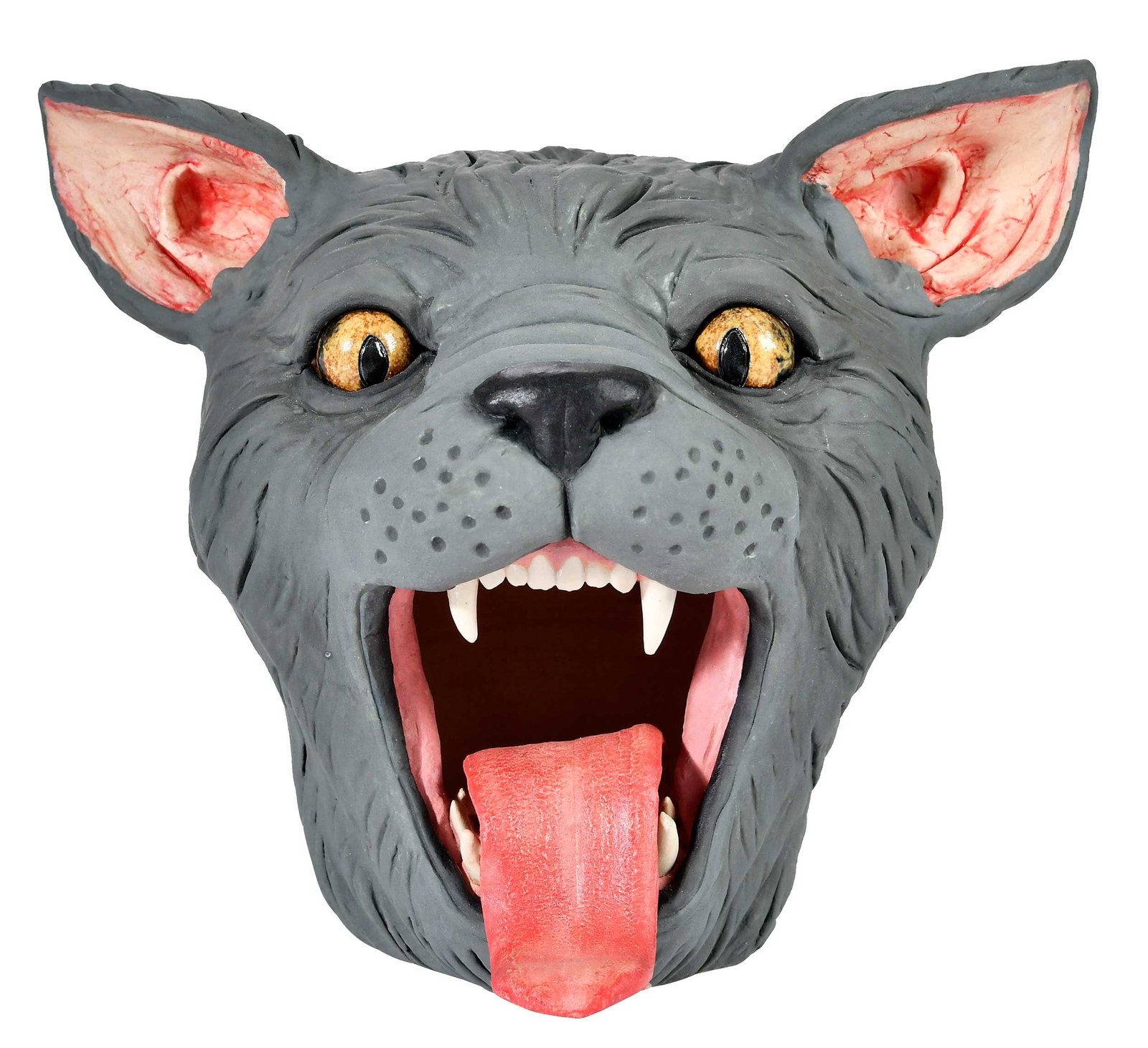 Kevin "Turkey" Merck Cat's Head Pottery Bird House (1 of 10)