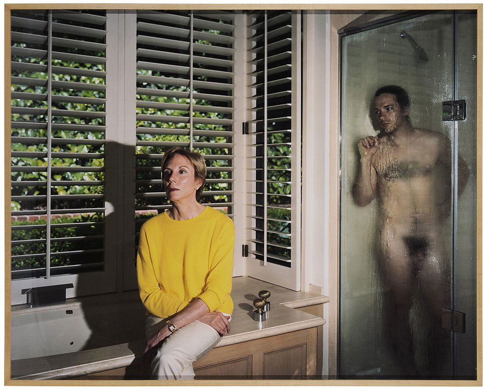 Malerie Marder: (Pennsylvania, born 1971 Untitled (Peter with Judith), 2000, Edition 2/5, signed on label verso "Malerie Marder", chromogenic print, 48 x 60 in.; wood frame, not removed from original frame Provenance