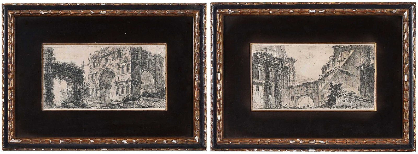 Giovanni Battista Piranesi: (Italian, 1720-1778) Tav. 15 Forum of Augustus, from the series Alcune Vedute di Archi Trionfali ed altri monumenti inalzati da Romani parte de' quali se veggono in Roma e parte per l'Italia, pencil