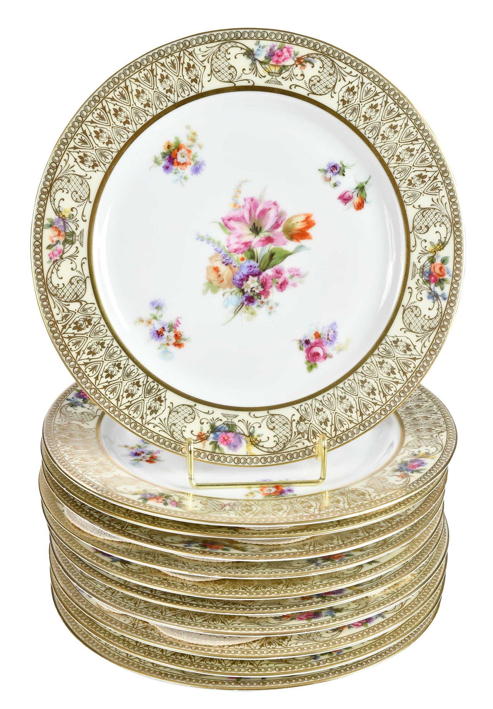 Set of 11 Tirschenreuth Bavaria Porcelain Plates (1 of 4)