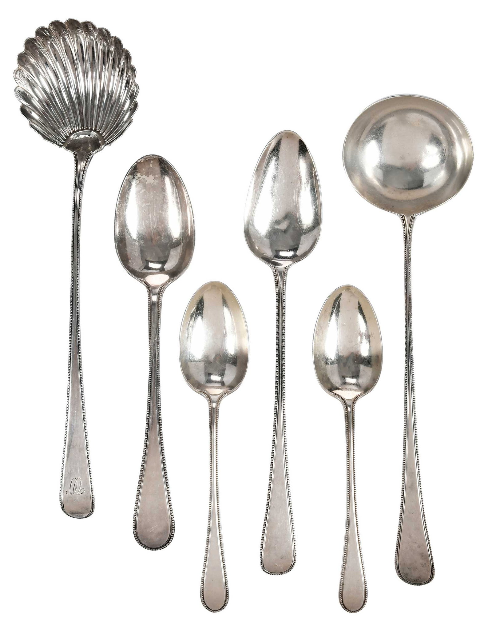 Six English Silver Serving Pieces (1 of 3)