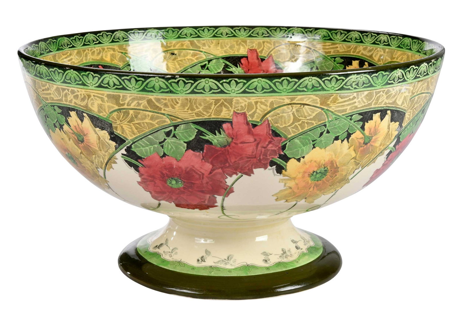Royal Doulton Porcelain Briar Rose Center Bowl: 20th century, Royal Doulton marks to base, 9 x 16-1/8 x 16-1/8 in. Provenance: Private Collection, New York