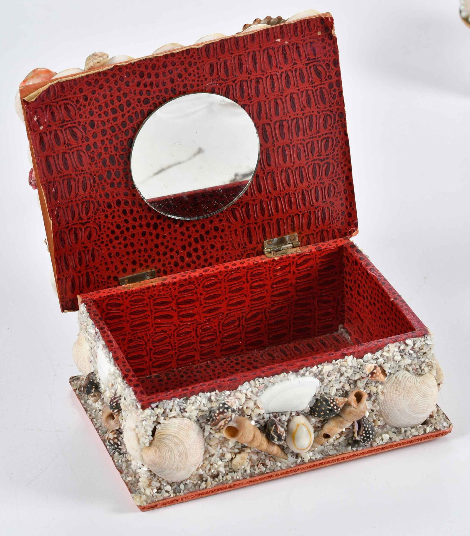 Three Small Shellwork Sailor Boxes - 4