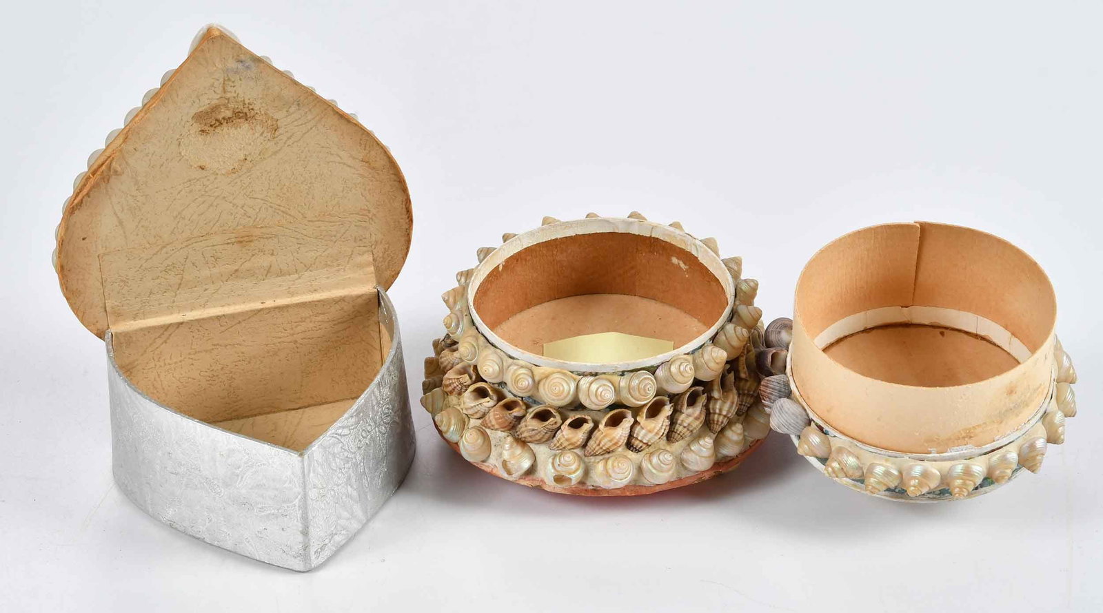 Three Small Shellwork Sailor Boxes - 5