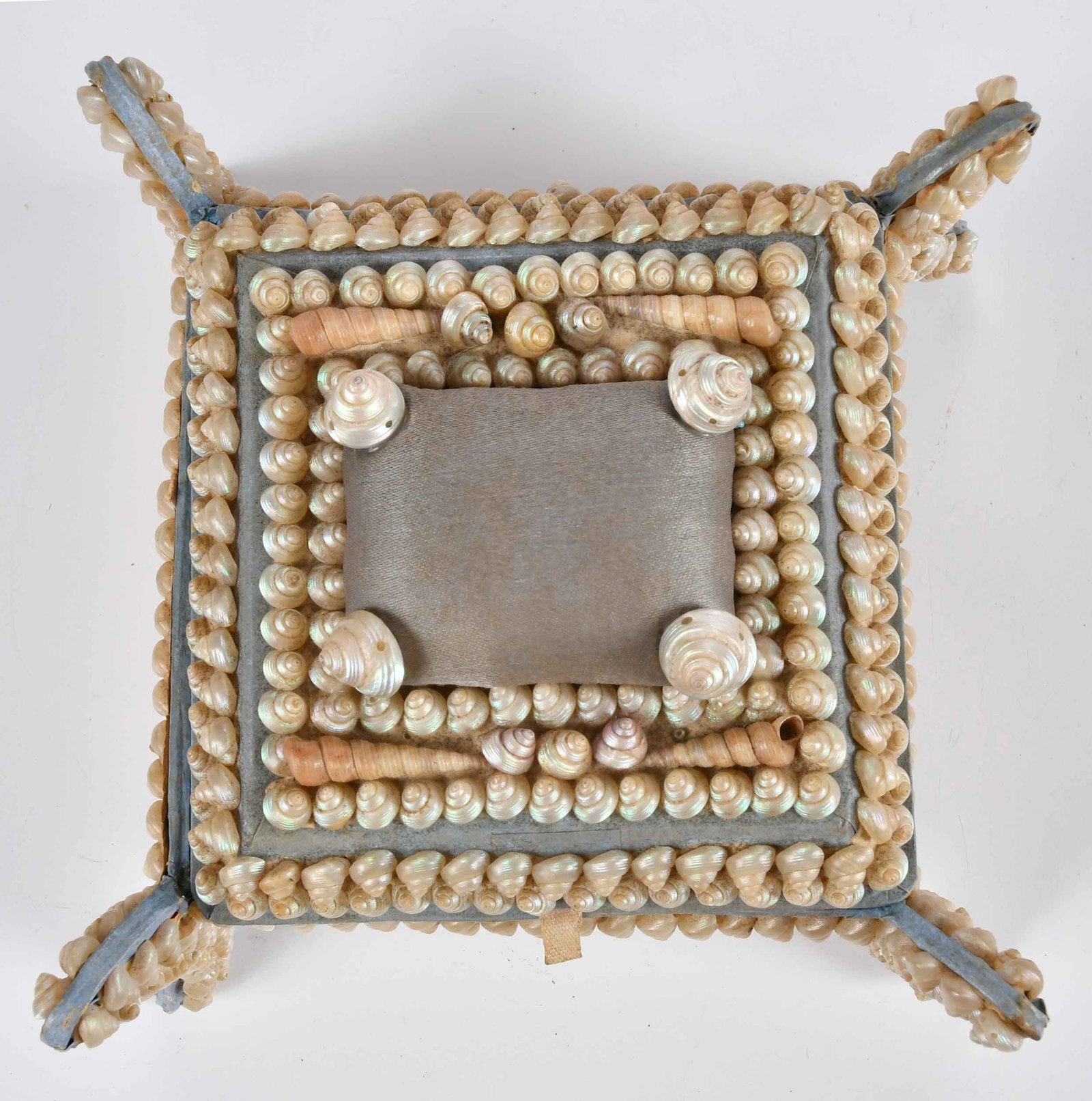Two Small Shellwork Sailor Boxes and Wall Pocket - 3
