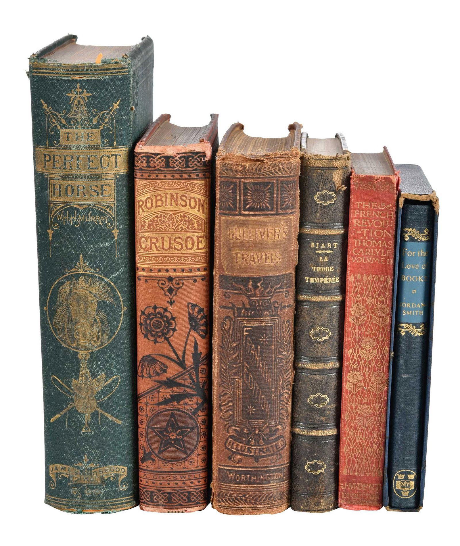 Large Collection of Leather and Clothbound Books, Various Subjects (1 of 12)
