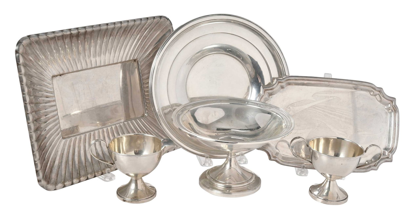 Six Sterling Hollowware Table Items (1 of 4)