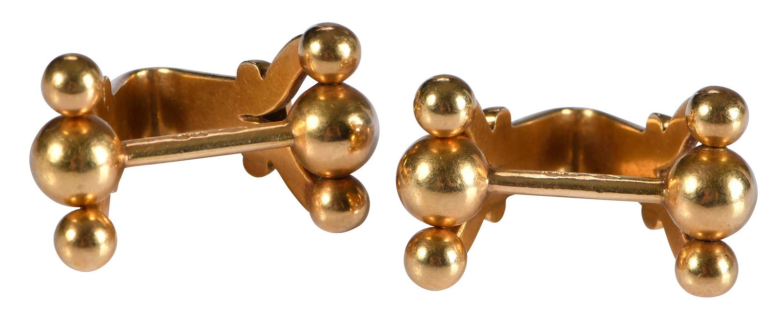 18kt. Gold "V" Shape Cufflinks (1 of 6)