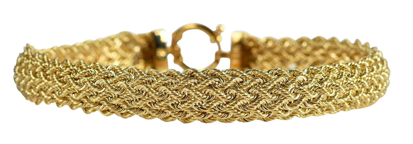 14kt. Woven Rope Bracelet (1 of 7)