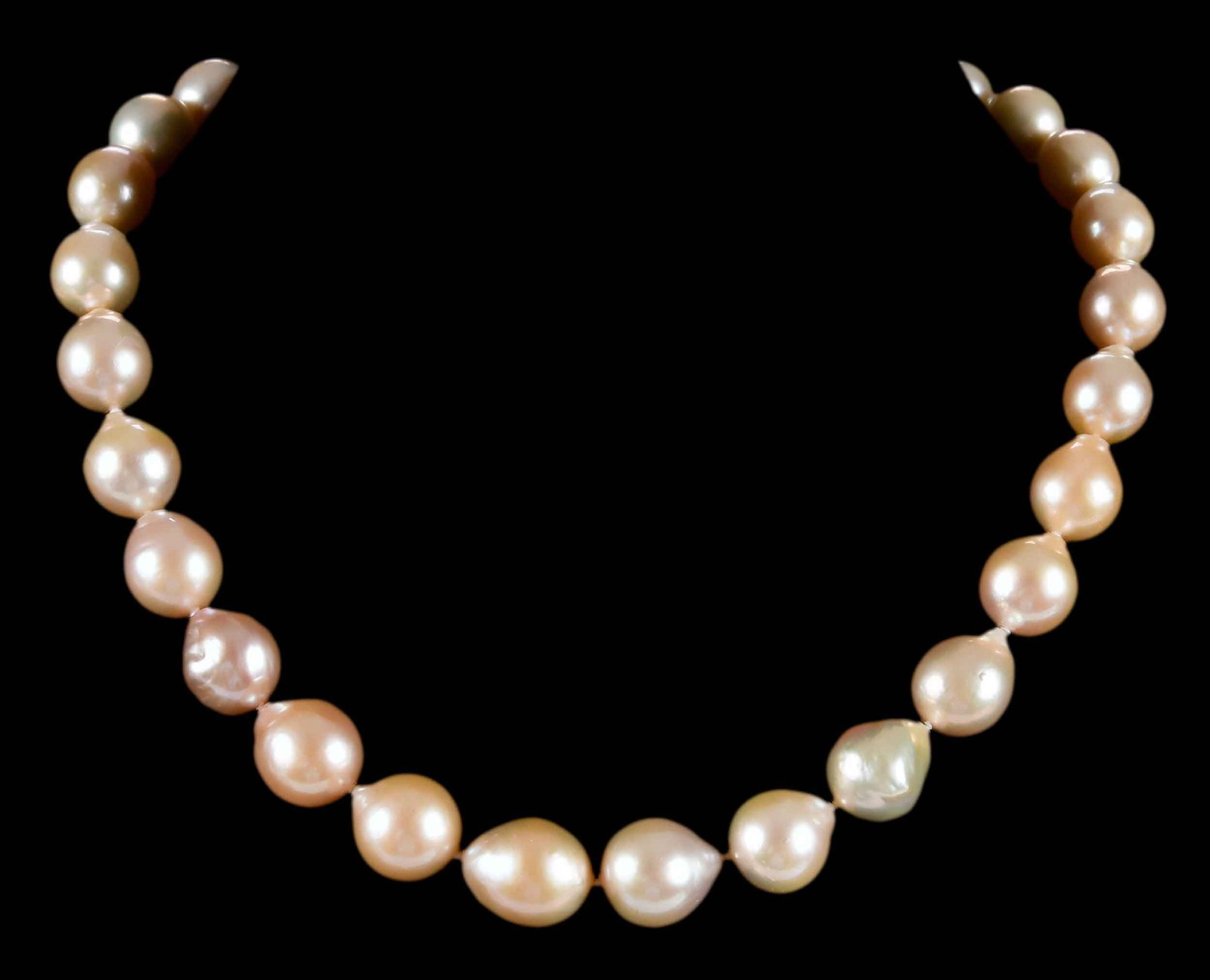 14kt. Single Strand Baroque Pearl Necklace (1 of 4)