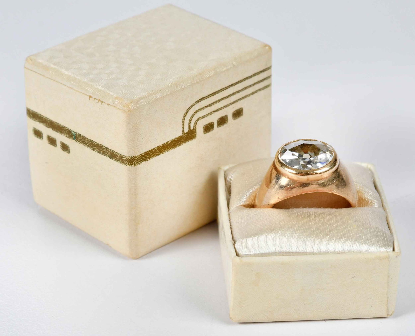 14kt. Diamond Bezel Ring - 7