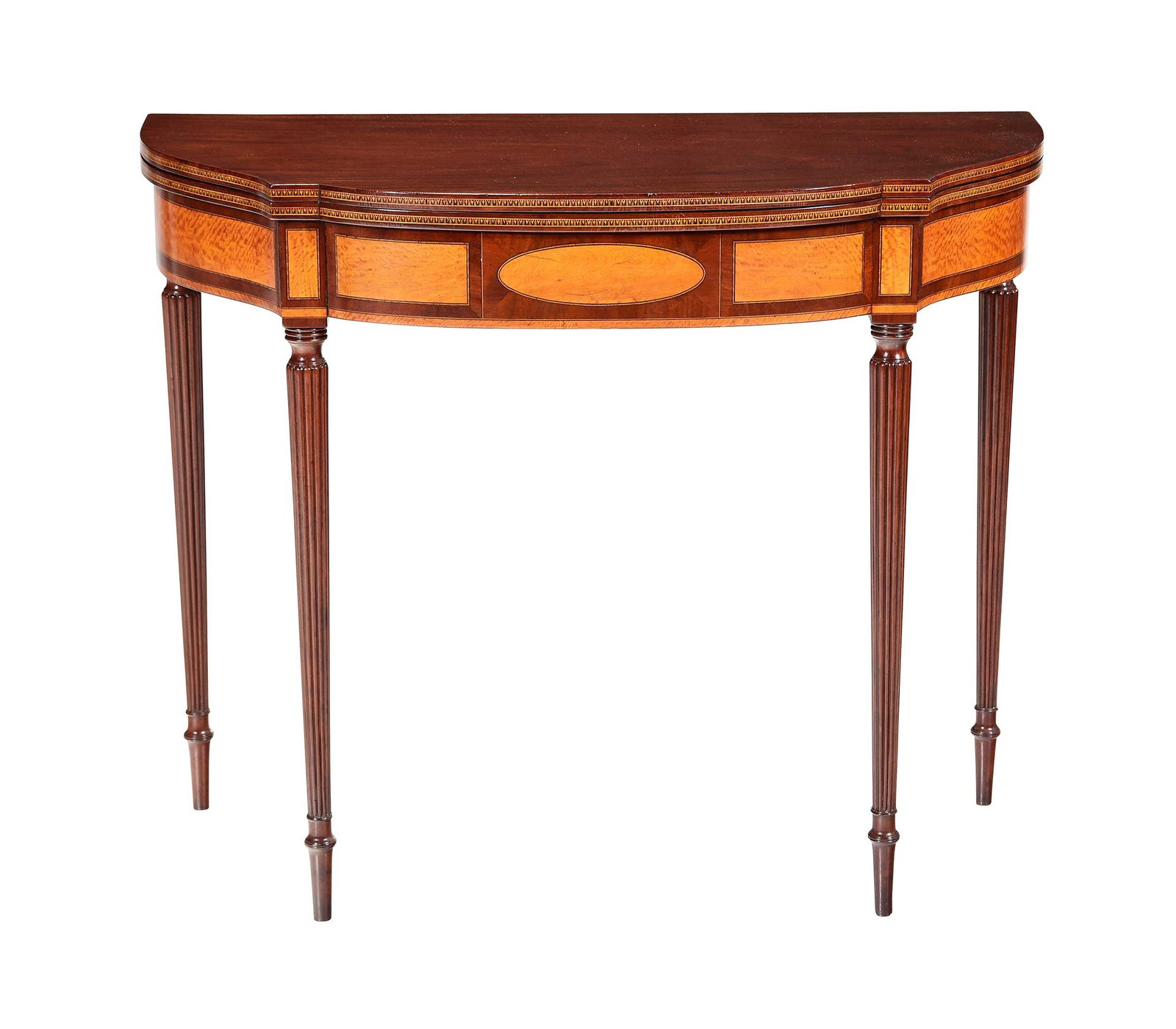 Elisha Tucker Attributed Federal Inlaid Mahogany Card Table (1 of 17)
