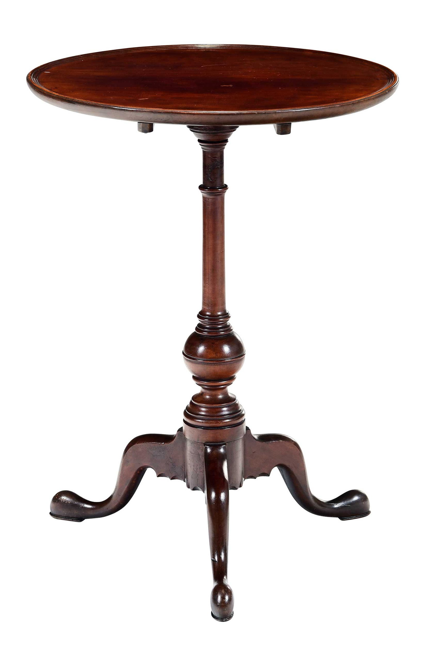 Pennsylvania Queen Anne Cherry Dish Top Candlestand (1 of 5)