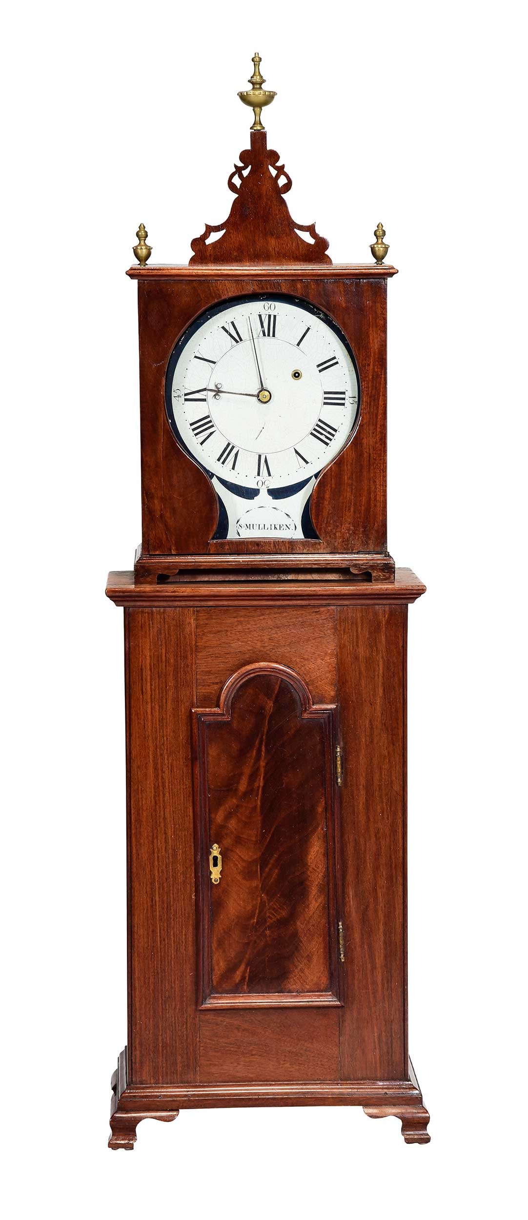 Samuel Mulliken Massachusetts Federal Mahogany Shelf Clock (1 of 16)