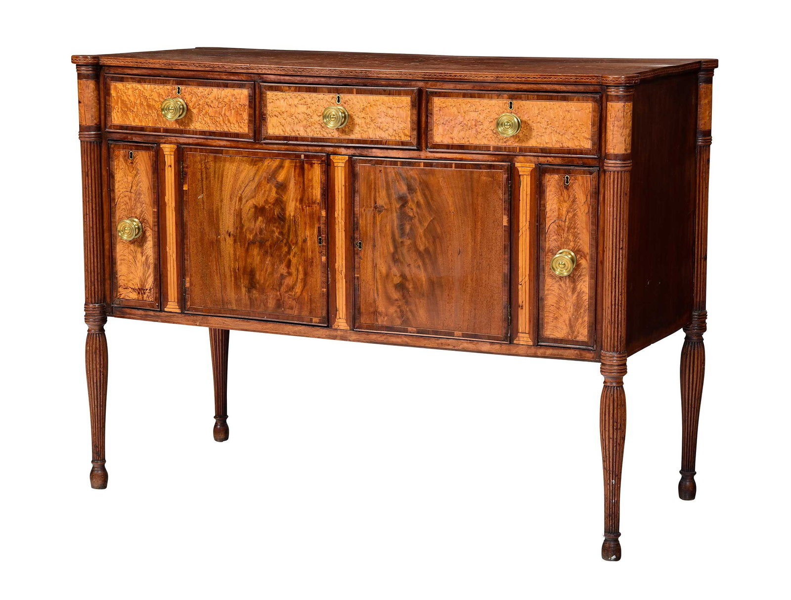 Seymour Attributed Boston Federal Inlaid and Figured Mahogany Sideboard (1 of 20)