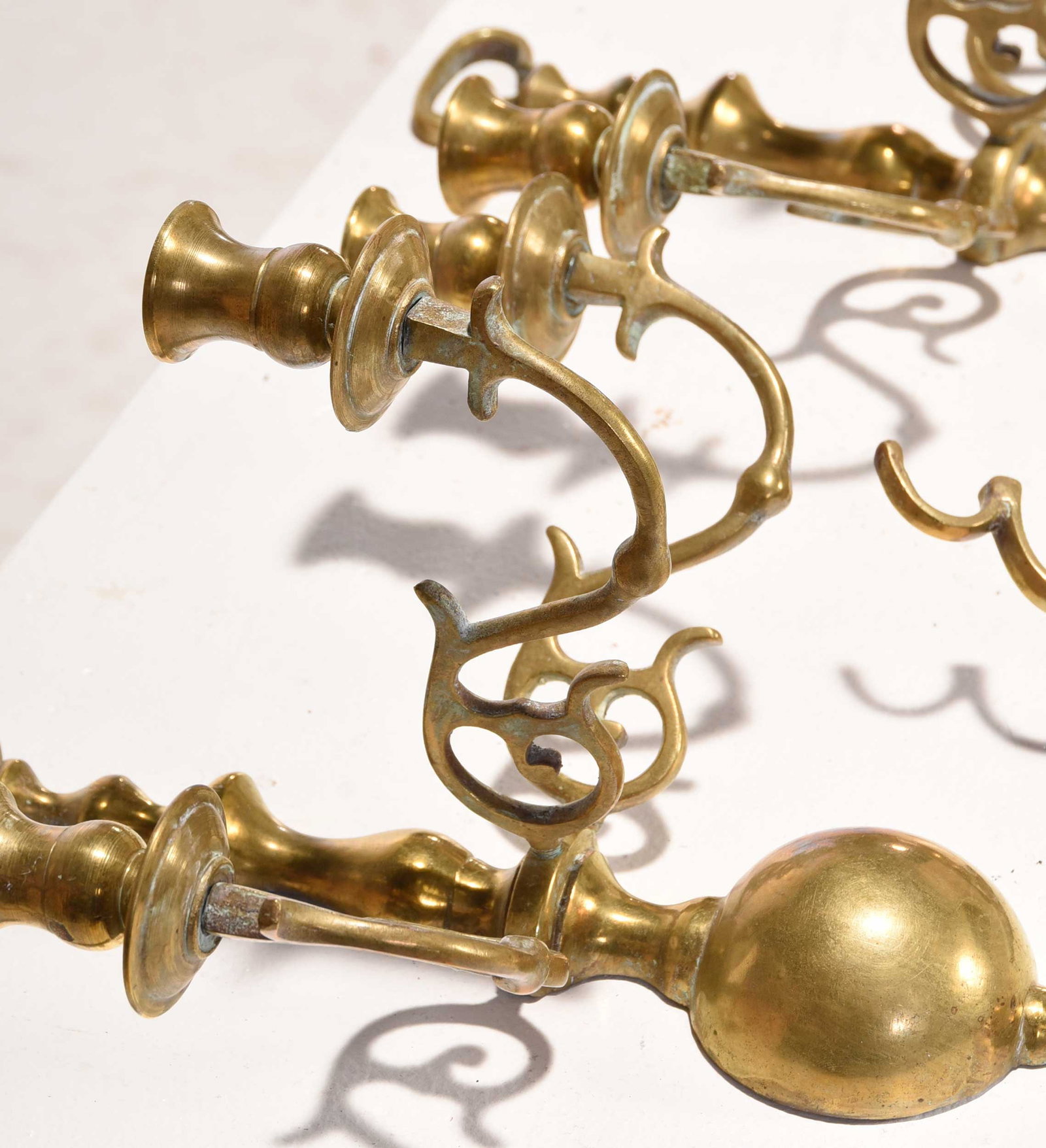 Seven Early Brass Decorative Objects - 2