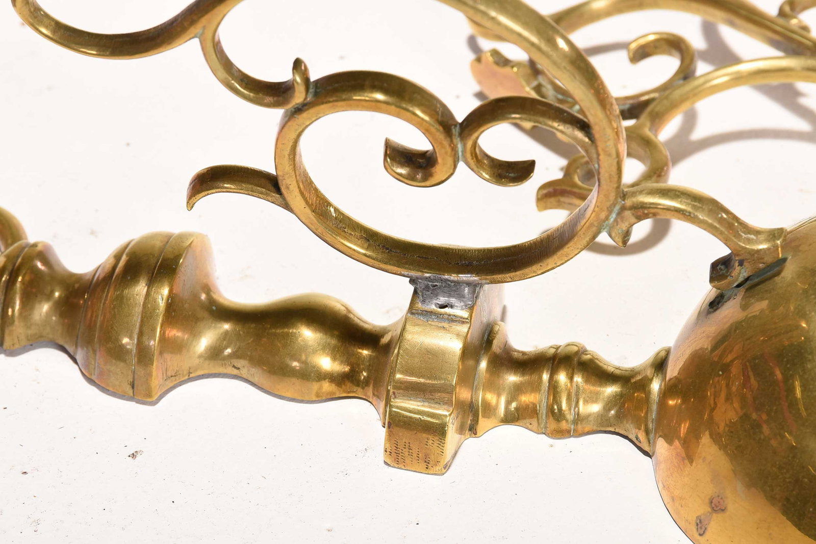 Seven Early Brass Decorative Objects - 7