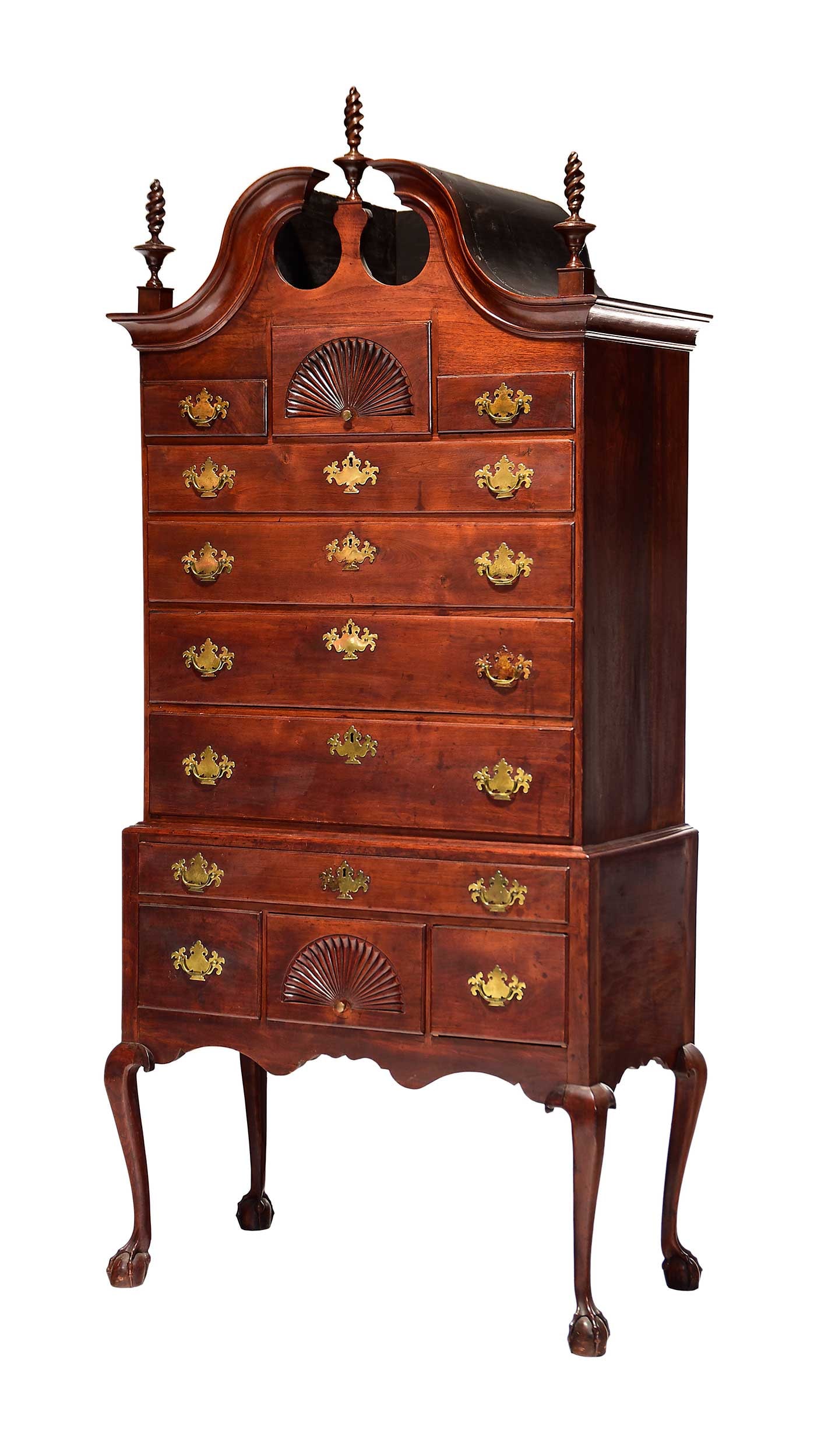 Kittredge Family Chippendale Walnut High Chest, Riordan, Christie's Provenance (1 of 20)