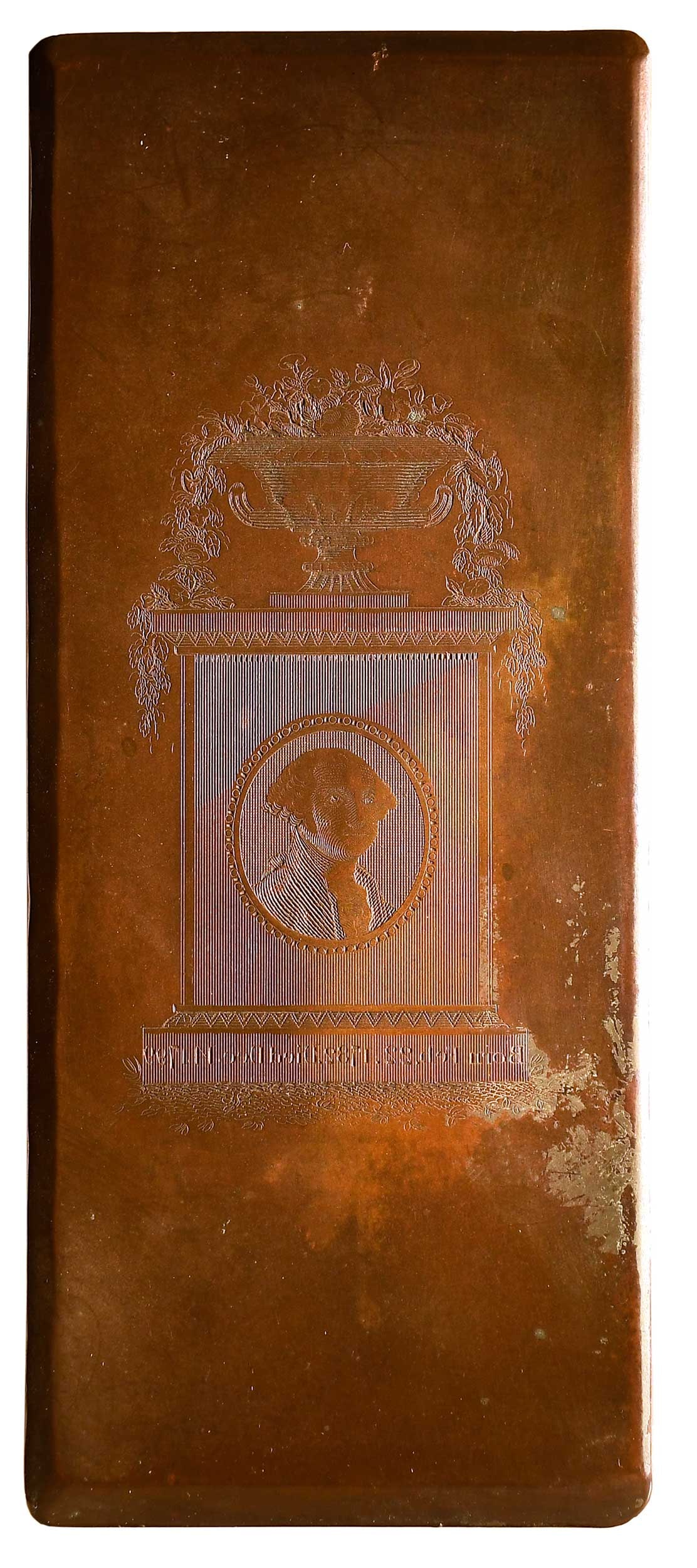 Early Original Copper Plate Memorial for George Washington, Baker/Whelen Provenance (1 of 4)