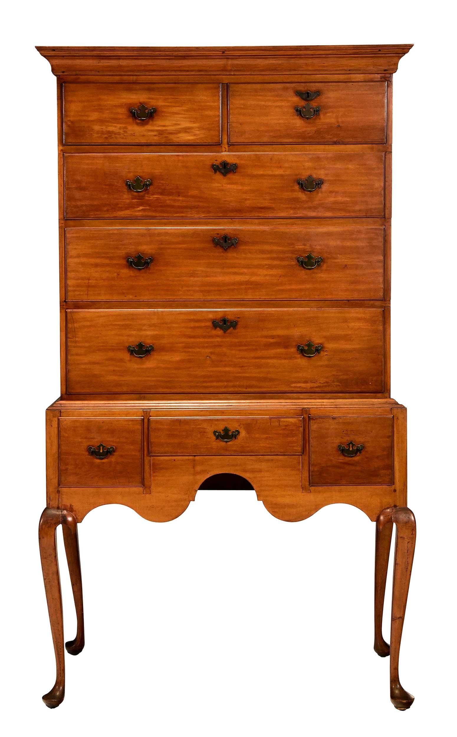 New England Queen Anne High Chest (1 of 6)