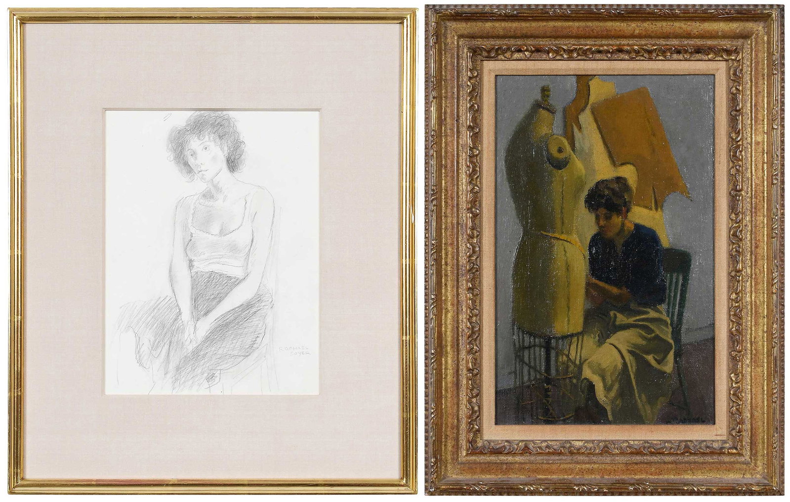 Raphael Soyer, Two Works (1 of 15)