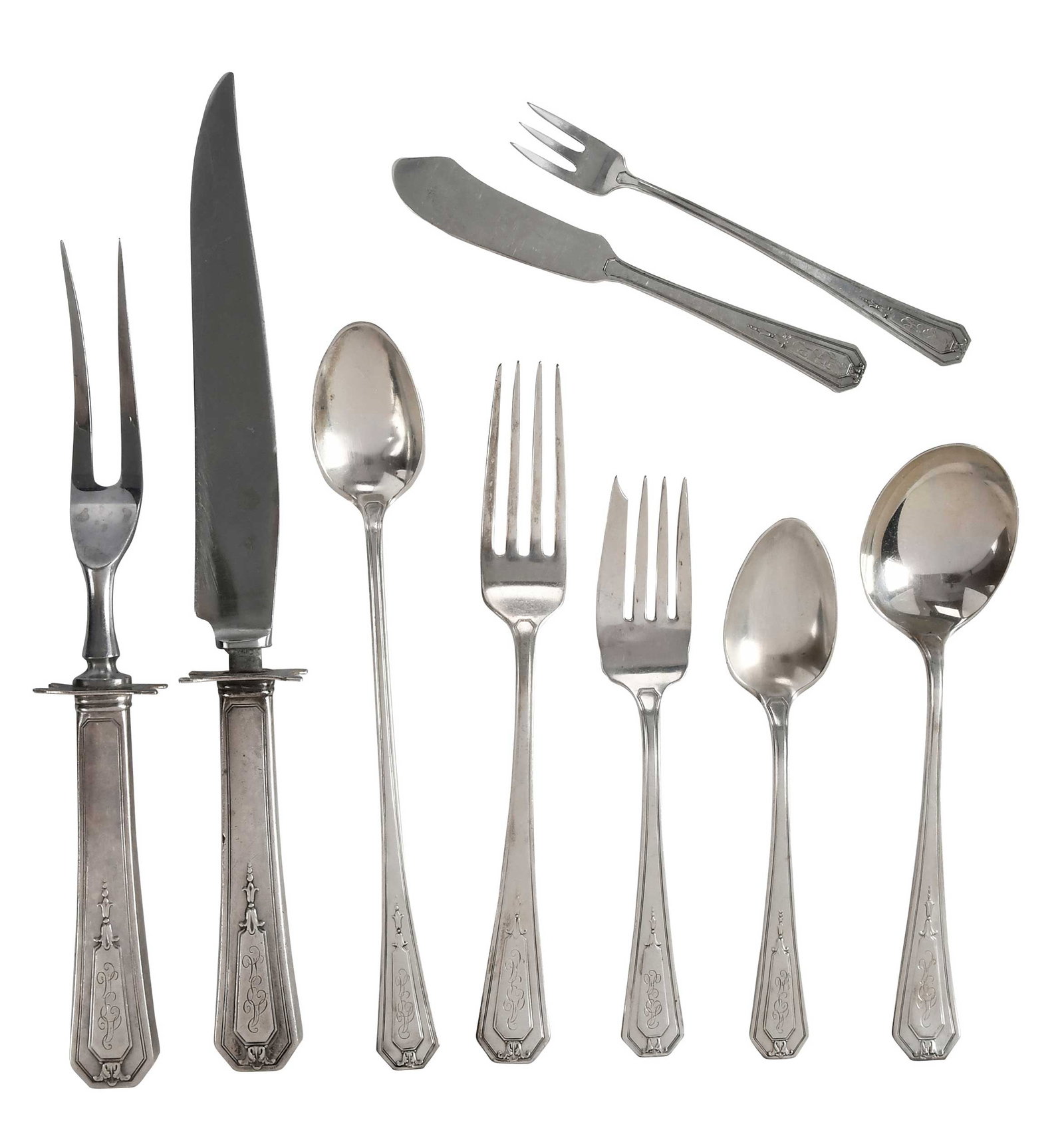 Wallace Princess Mary Sterling Flatware, 48 Pieces (1 of 5)