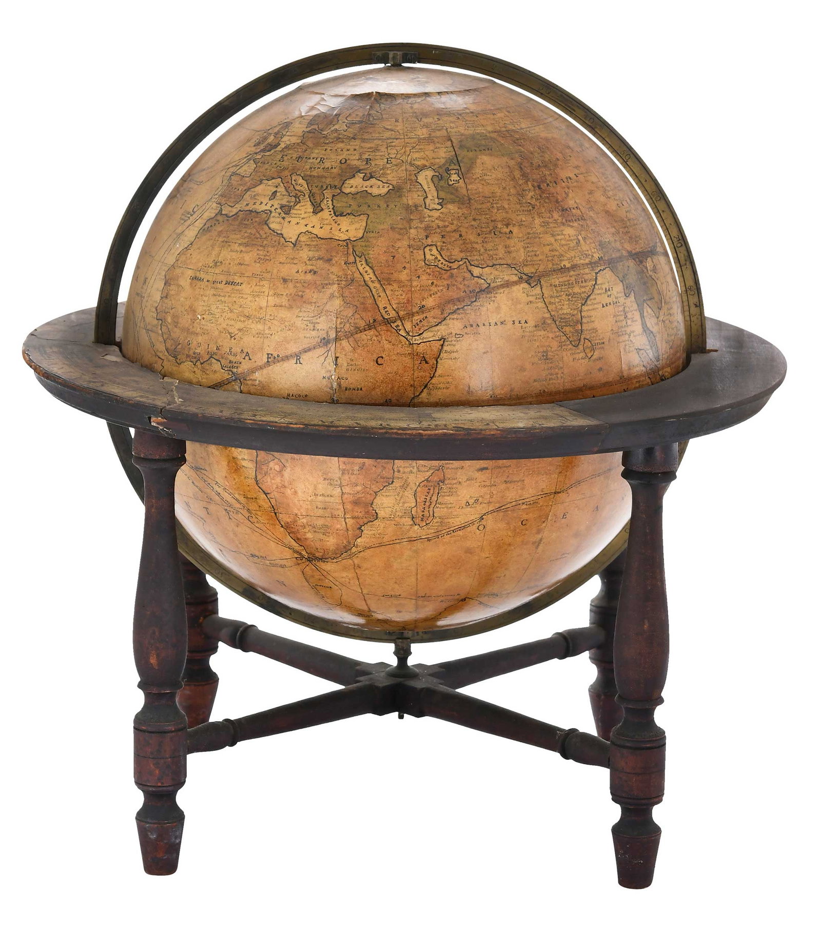 Rare and Important 1811 James Wilson Globe on Stand (1 of 19)