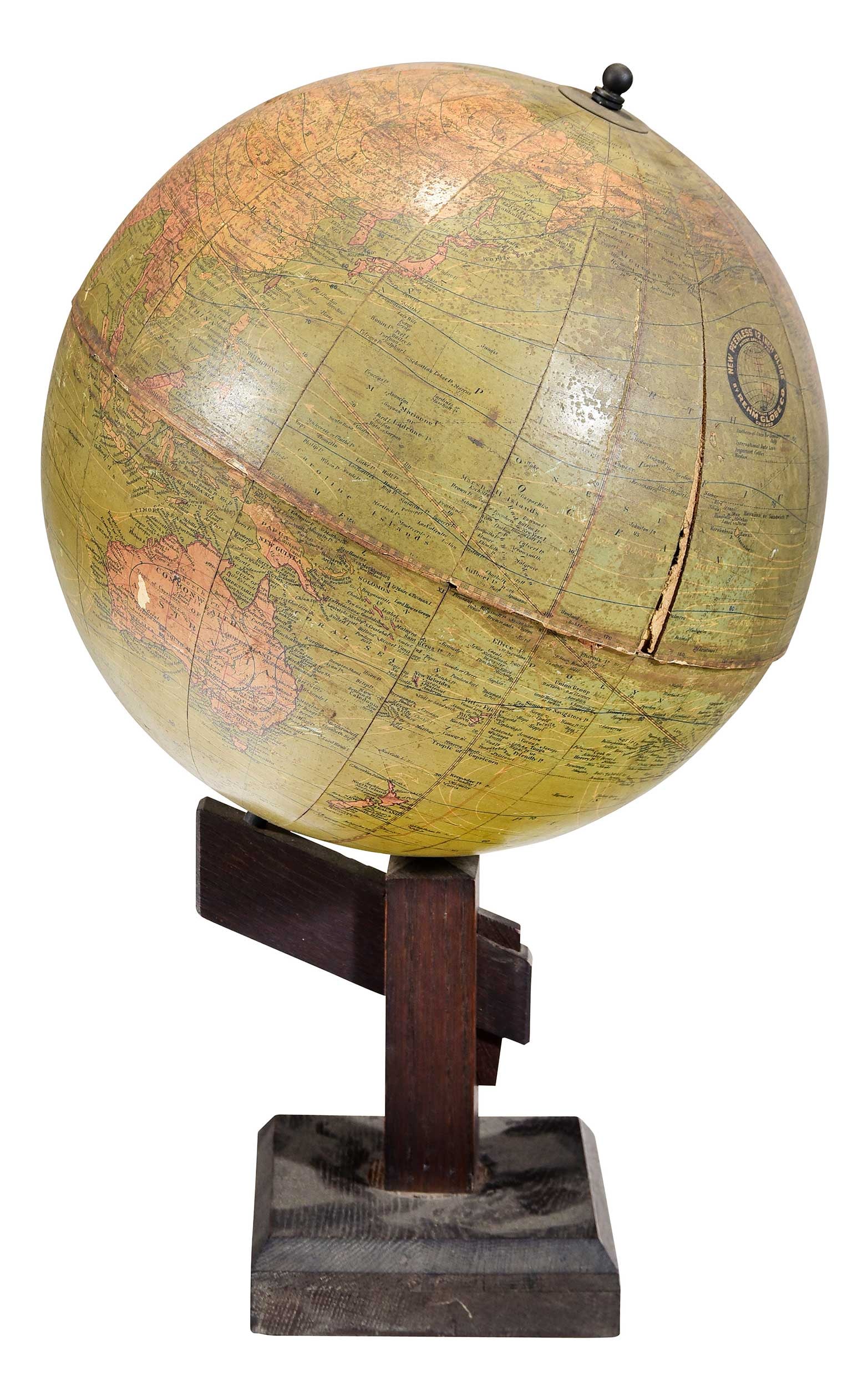 Rhem Globe Co. New Peerless 12 Inch Globe on Stand (1 of 7)