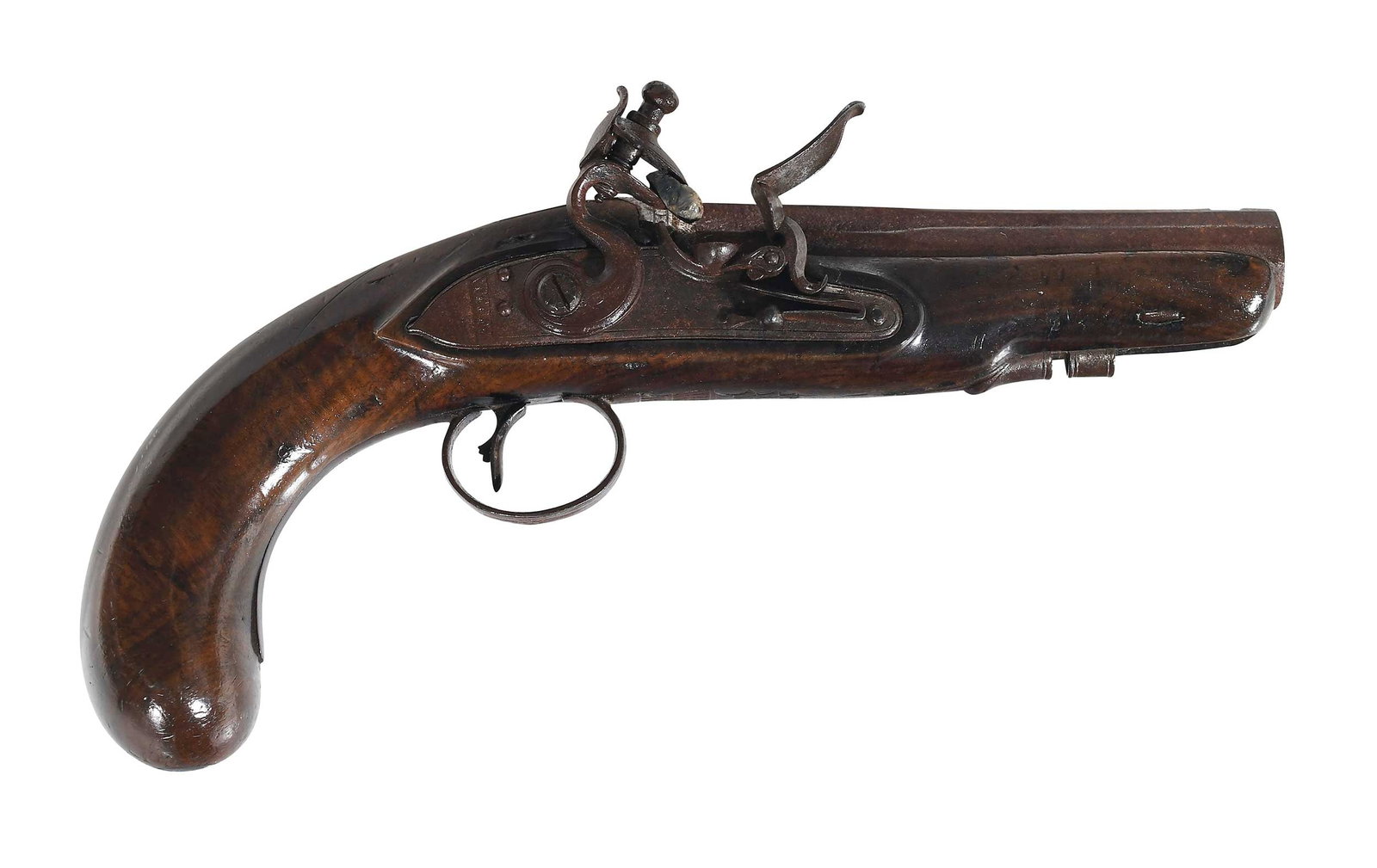 British John Bass Flintlock Pistol (1 of 7)