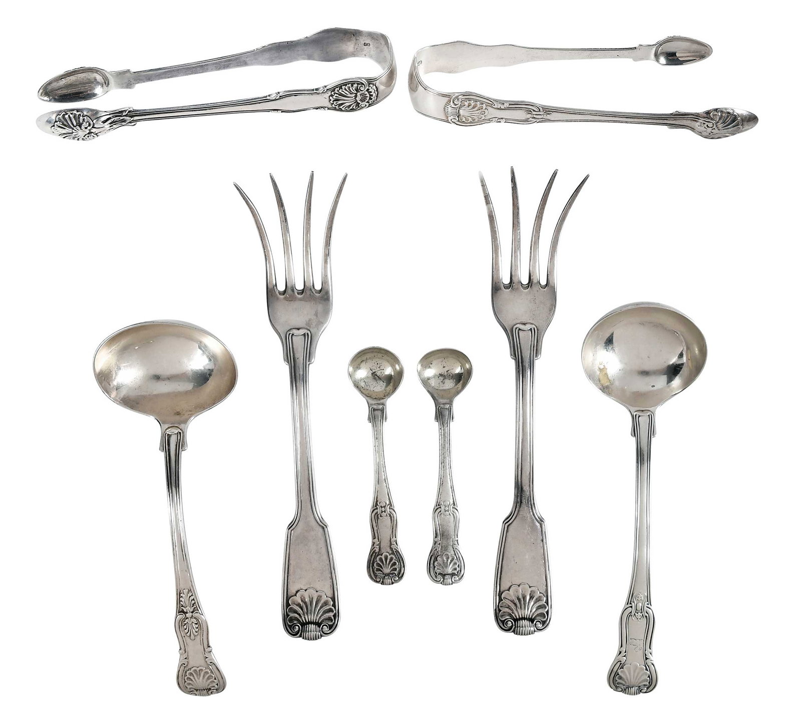 Eight Pieces Paul Storr English Silver Flatware (1 of 10)