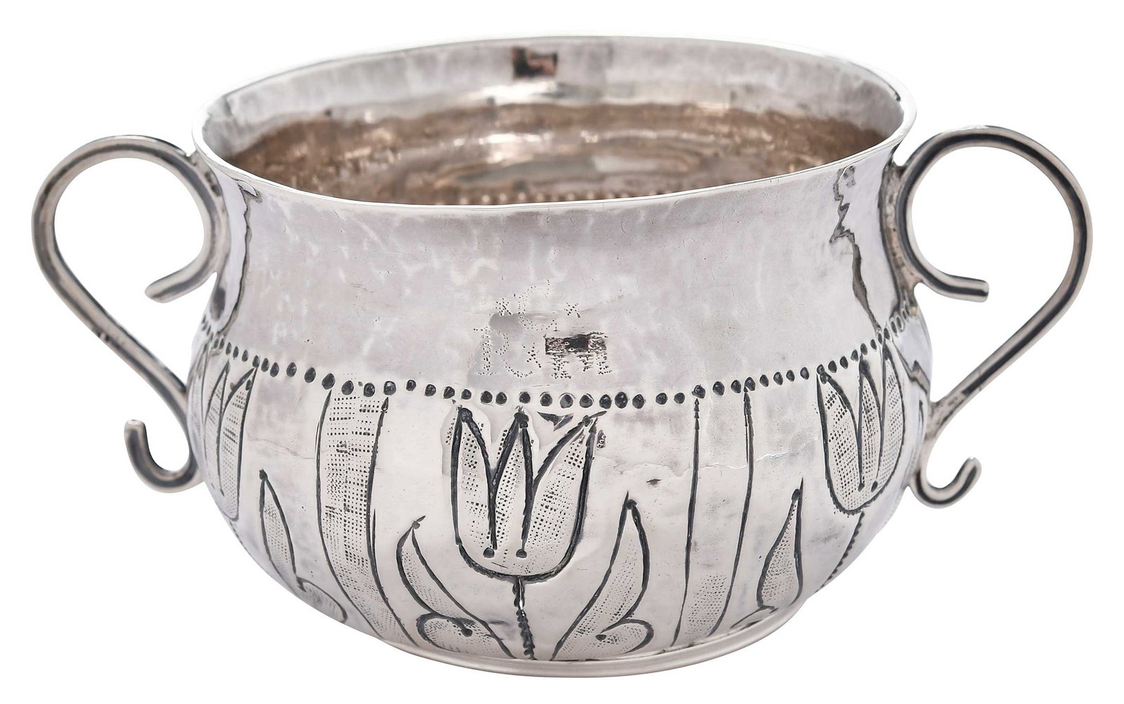 Commonwealth English Silver Two Handle Porringer (1 of 8)