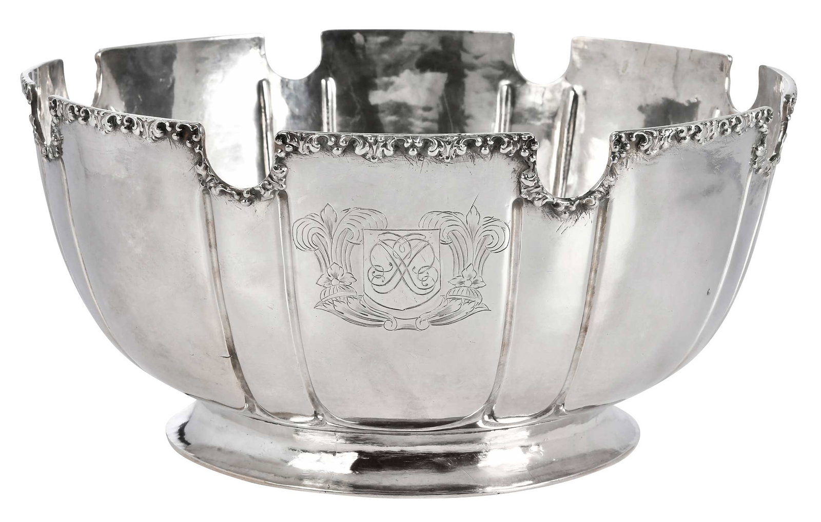 James II English Silver Monteith Bowl (1 of 10)