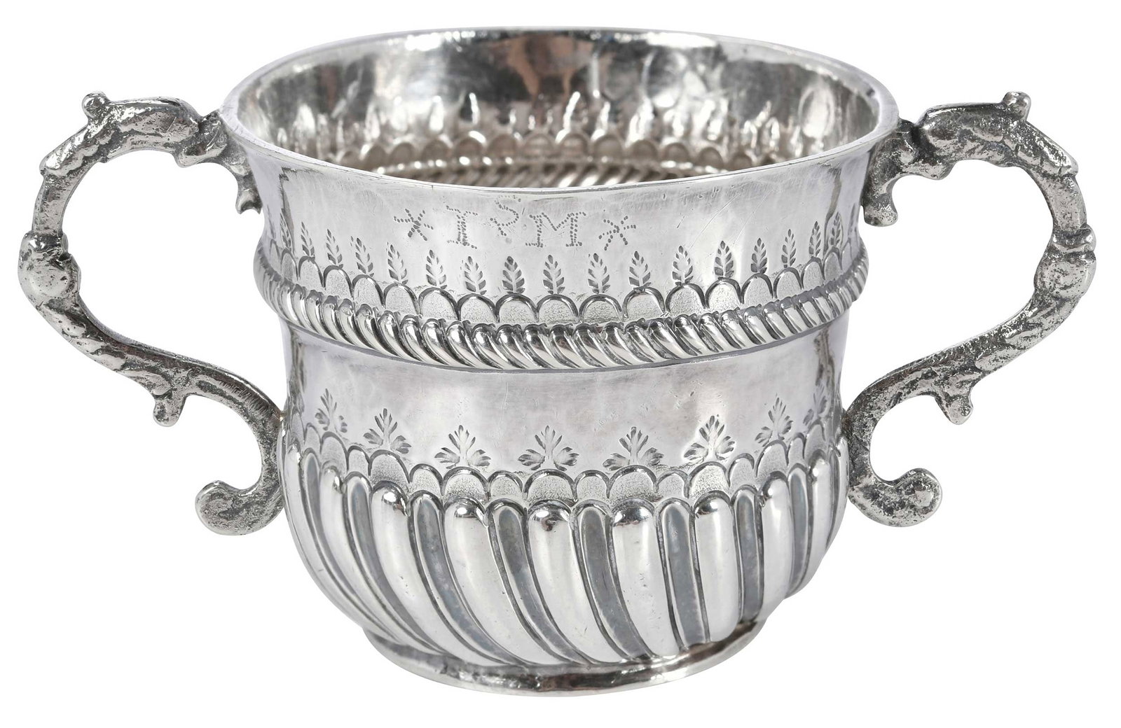 William III English Silver Porringer, William Andrews (1 of 7)