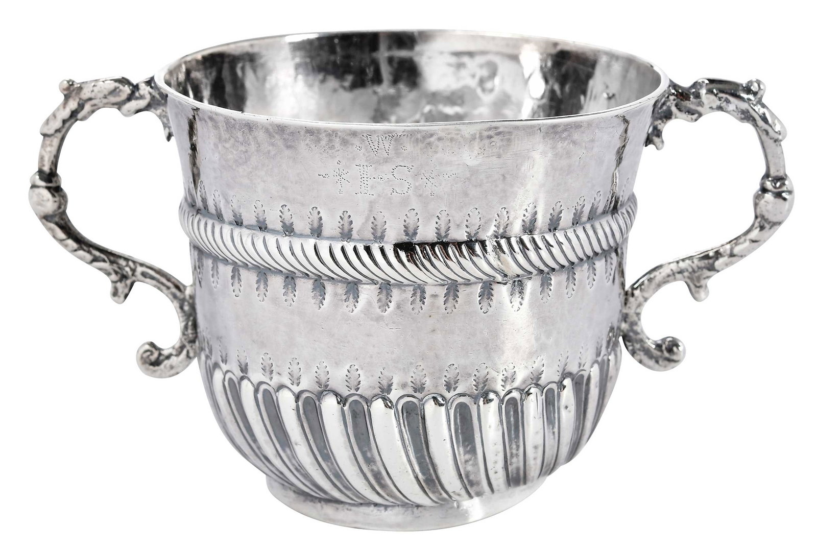 William II English Silver Porringer (1 of 7)