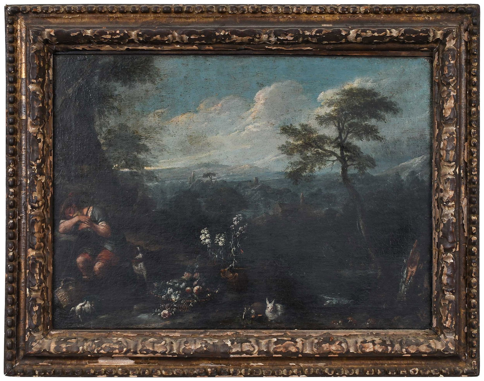Italo-Dutch School Painting of a Rustic Scene (1 of 9)