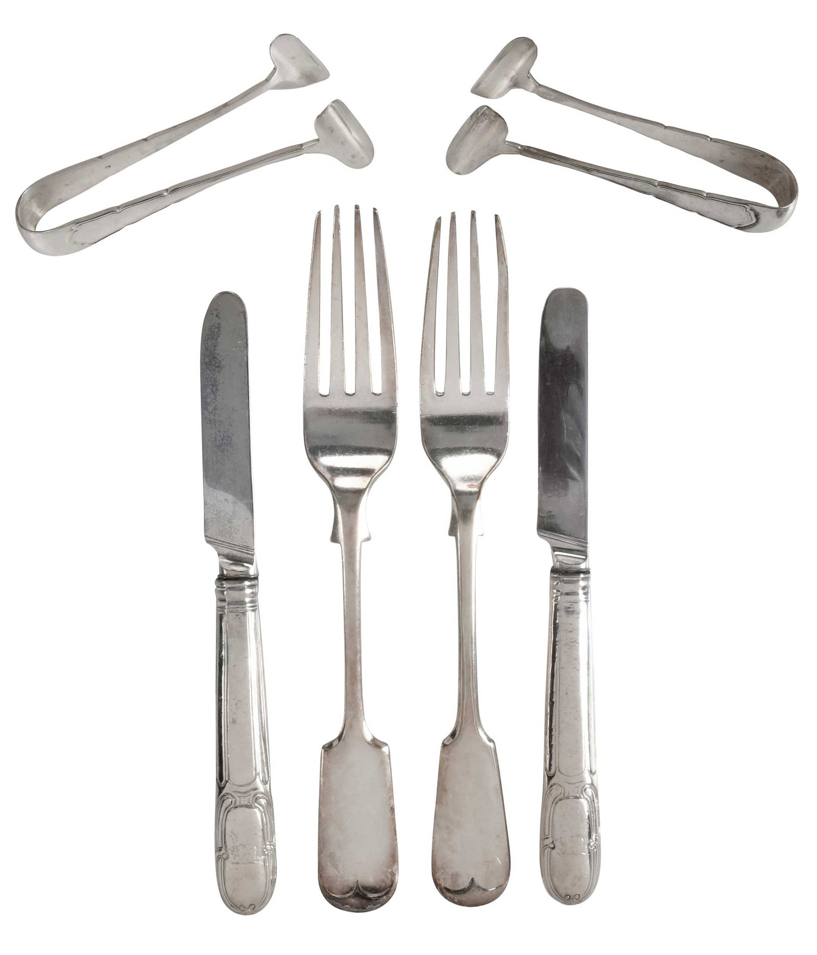 20 Pieces English and Continental Silver Flatware (1 of 8)